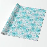 Teal blue and purple all occasion wrapping paper | Zazzle