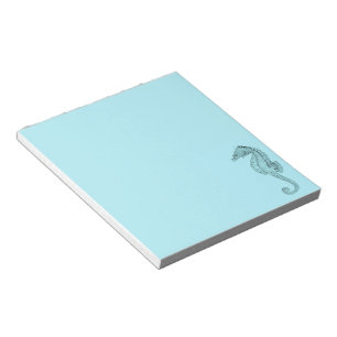 Azure Seahorse Notepad