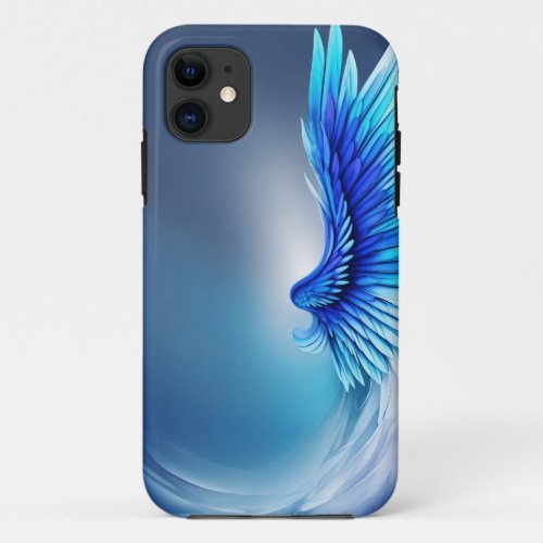 Azure Seraphim Harmonic Wings of Eternity iPhone 11 Case