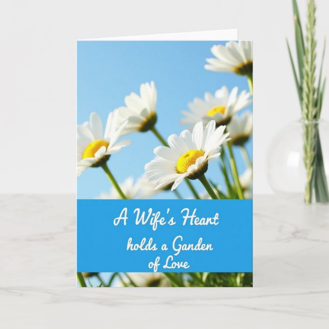 Azure Sky Daisies Mother Card (Front)