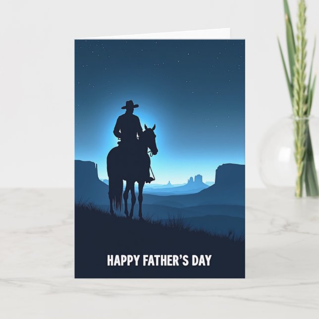 Azure Sky Fathers Day View Card (Front)
