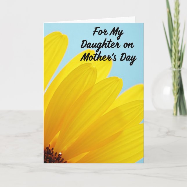 Azure Sky Mothers Day Daughter Card (Front)
