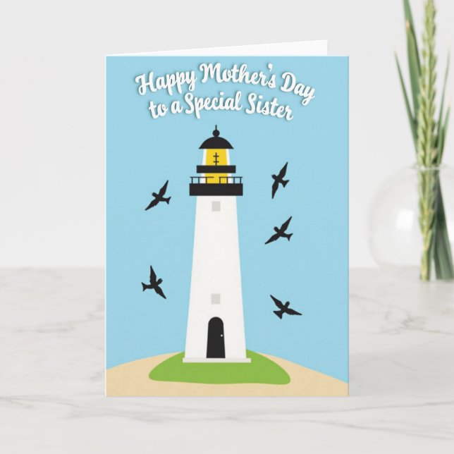 Azure Sky Mothers Day Graphic Card (Front)