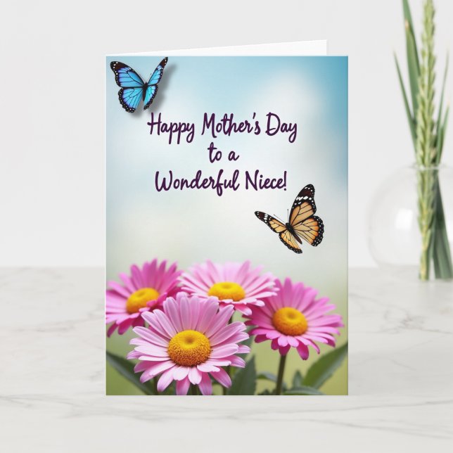 Azure Sky Mothers Day Wish Card (Front)