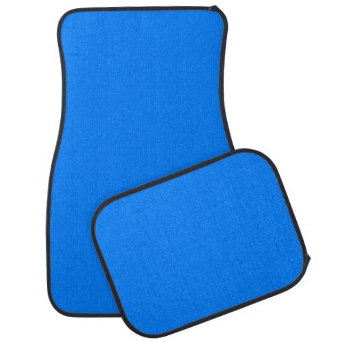 Azure solid color car floor mat