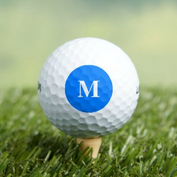 Azure Solid Color Customize It Golf Balls by SimplyColor at Zazzle