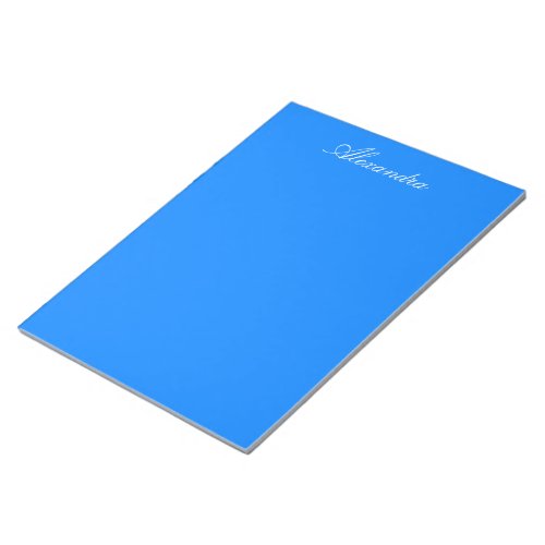 Azure Solid Color Customize It Notepad