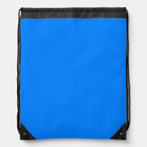 Azure solid color  drawstring bag
