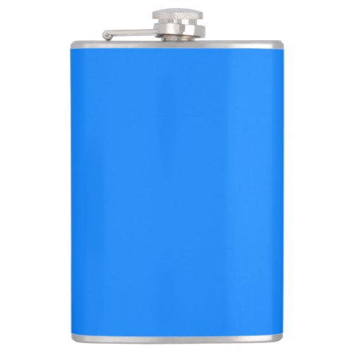 Azure solid color flask