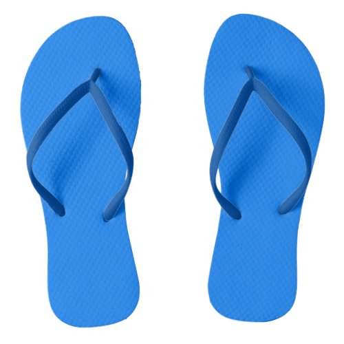 Azure solid color  flip flops