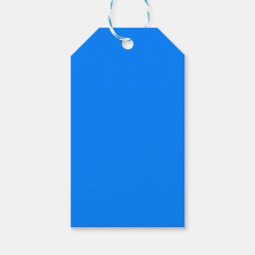Azure solid color  gift tags