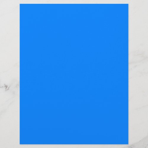 Azure solid color  letterhead