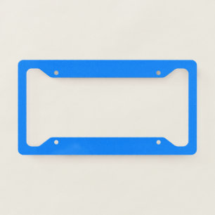 Azure (solid color) license plate frame