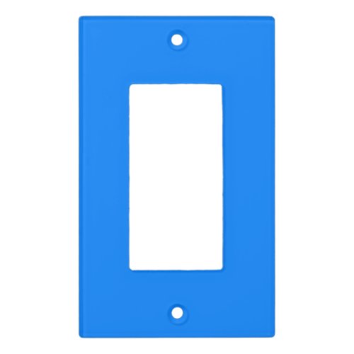Azure solid color  light switch cover
