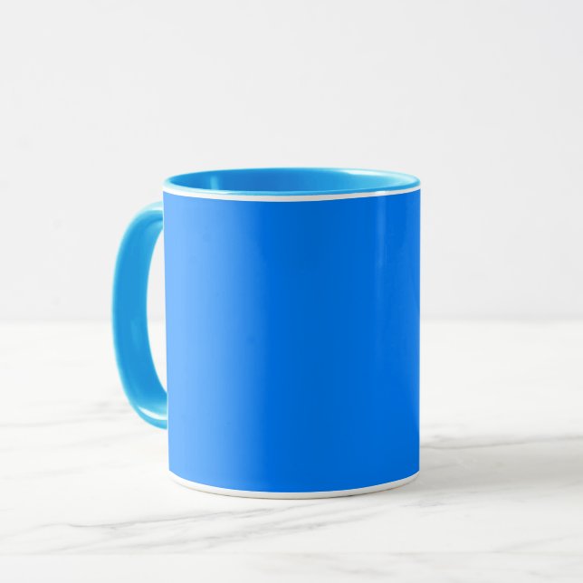 Azure (solid color)  mug (Front Left)