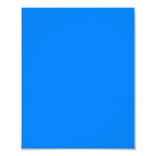 Azure solid color  photo print