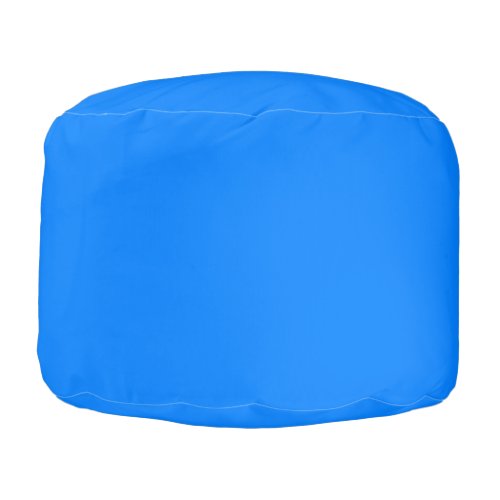 Azure solid color  pouf