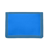 Azure (solid color) trifold wallet | Zazzle