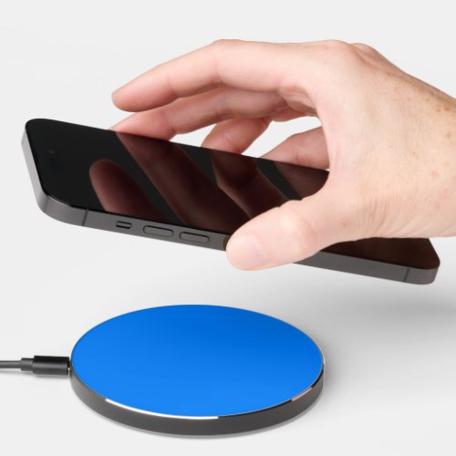 Azure solid color  wireless charger 