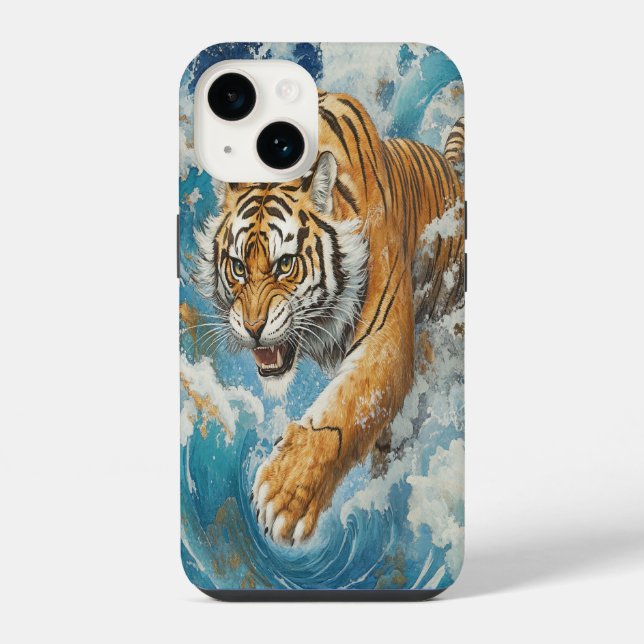 🐅 Azure Stride iPhone Case (Back)