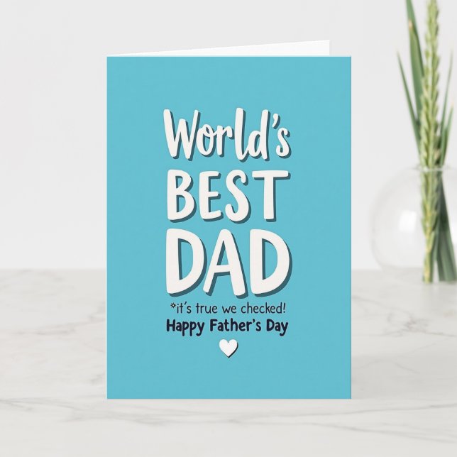 Azure Sweet Fathers Day Card (Front)