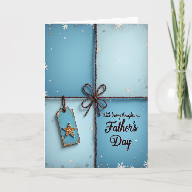 Azure Sweet Fathers Day Keepsake Card (Front)