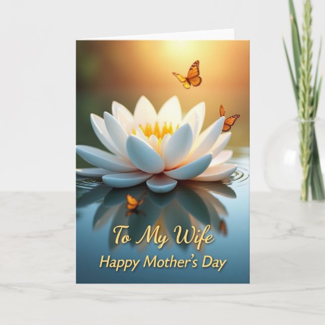 Azure Tipped Mothers Day Card (Front)