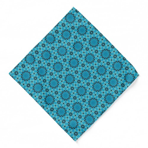 Azure Turquoise Mandalas Serenity Bandana