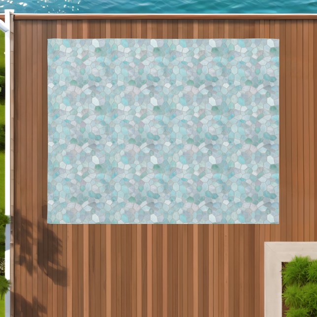Azure Verdigris Mosaic Outdoor Rug (Insitu (Outdoor 1))
