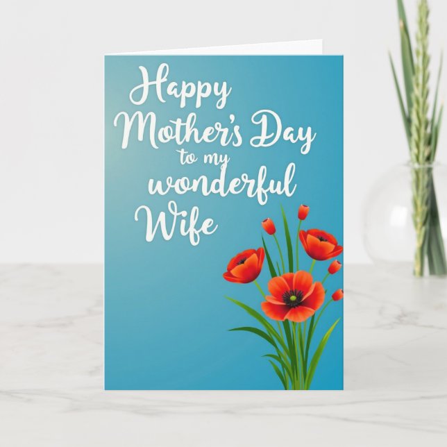 Azure Wife Mothers Day Card (Front)