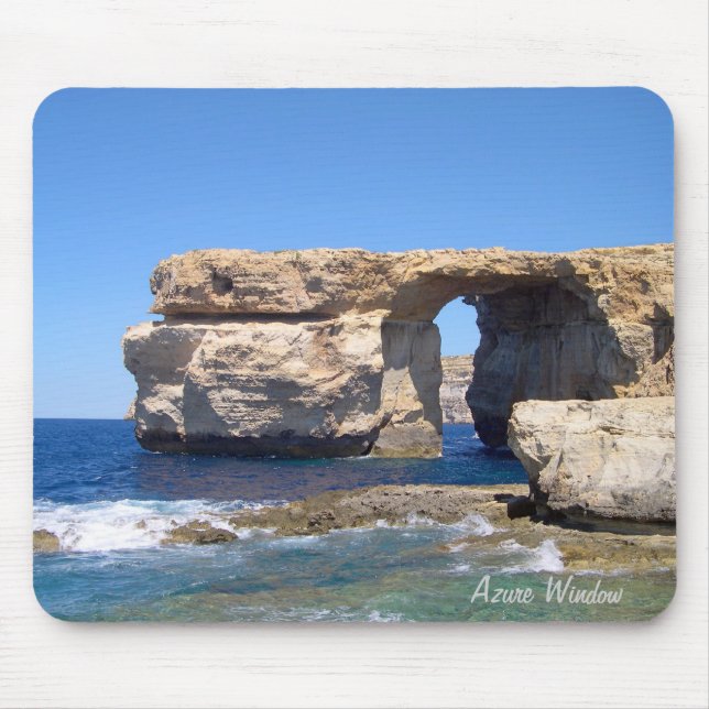 Azure Window in Gozo, Malta Mouse Pad (Front)