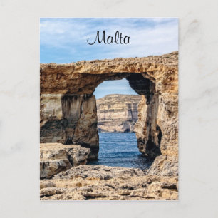 Azure Window in Malta Postcard