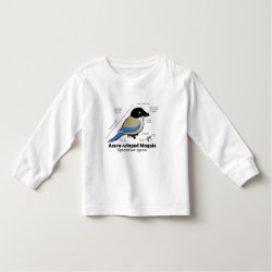 Azure-winged Magpie Statistics Toddler Long Sleeve T-Shirt