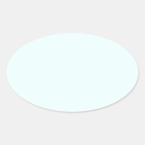 Azure X11web color solid color Oval Sticker