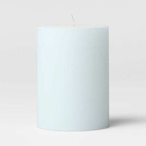 Azure X11web color solid color Pillar Candle