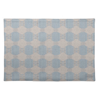 Azurévia Lace – Powder Blue & Ivory Geometric Plac Cloth Placemat