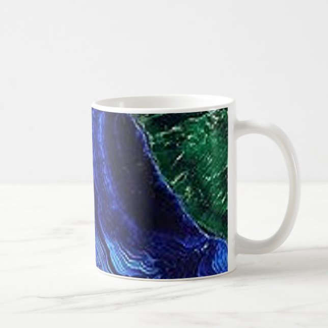Azurite and Malachite Coffee Mug (Right)