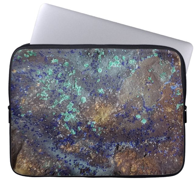Azurite and Malachite Electronics Case (Front)