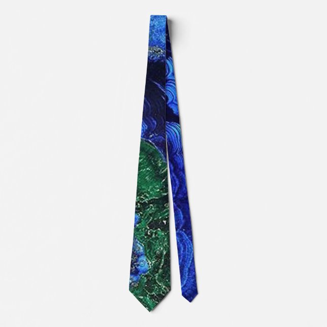 Azurite and Malachite Neck Tie (Front)