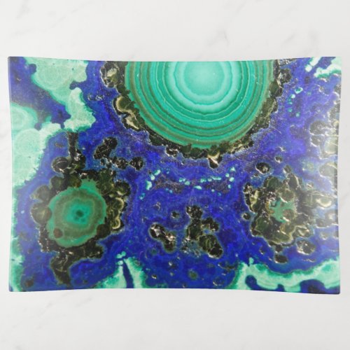 Azurite and Malachite Trinket Tray