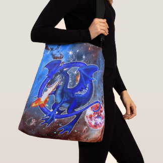 Azurite Cosmic Dragon Crossbody Bag