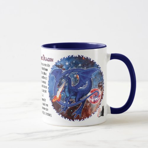 Azurite Cosmic Dragon Mug