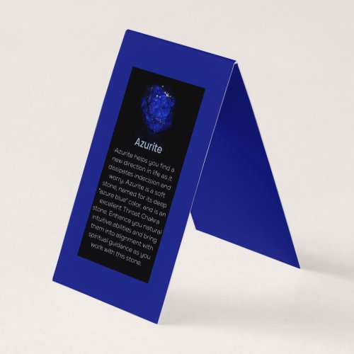 Azurite Crystal Gemstone Meaning Jeweler Business Card