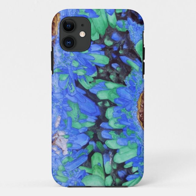 Azurite Malachite Crystals iPhone 5 case (Back)