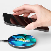 Azurite Malachite Daisy Wireless Charger (Hand)