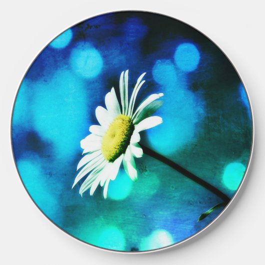 Azurite Malachite Daisy Wireless Charger (Front)