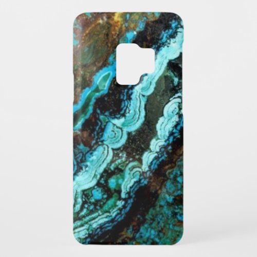 Azurite Malachite Gemstone Droid RAZR case