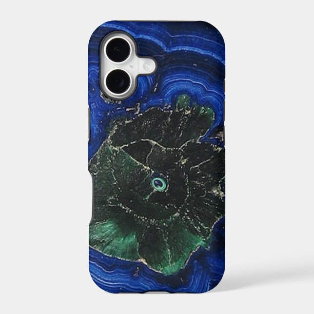 Azurite Malachite Island Iphone Case (Back)