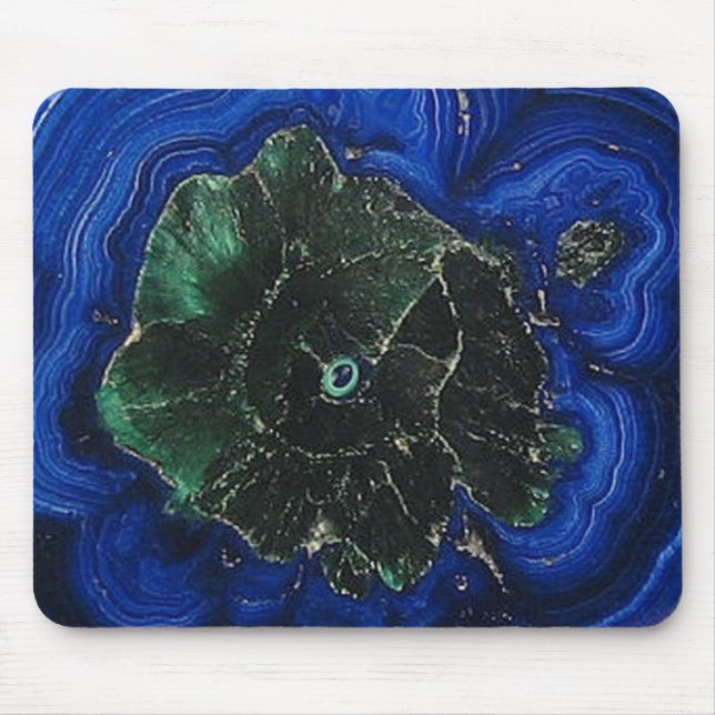 Azurite Malachite Island Mouse Pad (Front)
