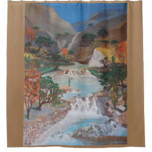 Azusa cyn shower curtain